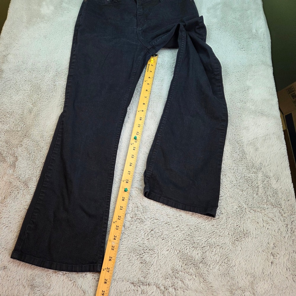 Signature Levi Strauss & Co. Bootcut Jeans Womens Sz 12S At Waist Stretch Black - Picture 5 of 9